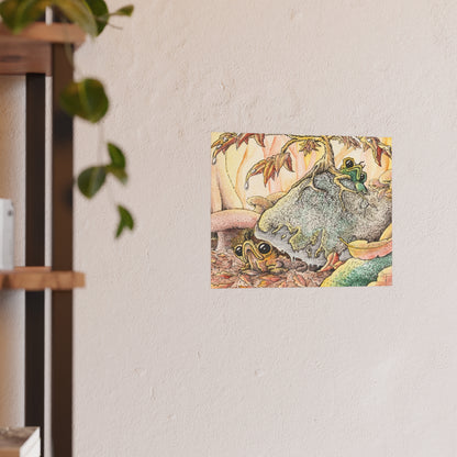 Babbles with autumn leaves (Download or Art Print)