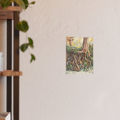 Babbles on the tree's roots (Download or Art Print)