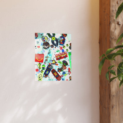 a clown, a frog, a bee (Download or Art Print)