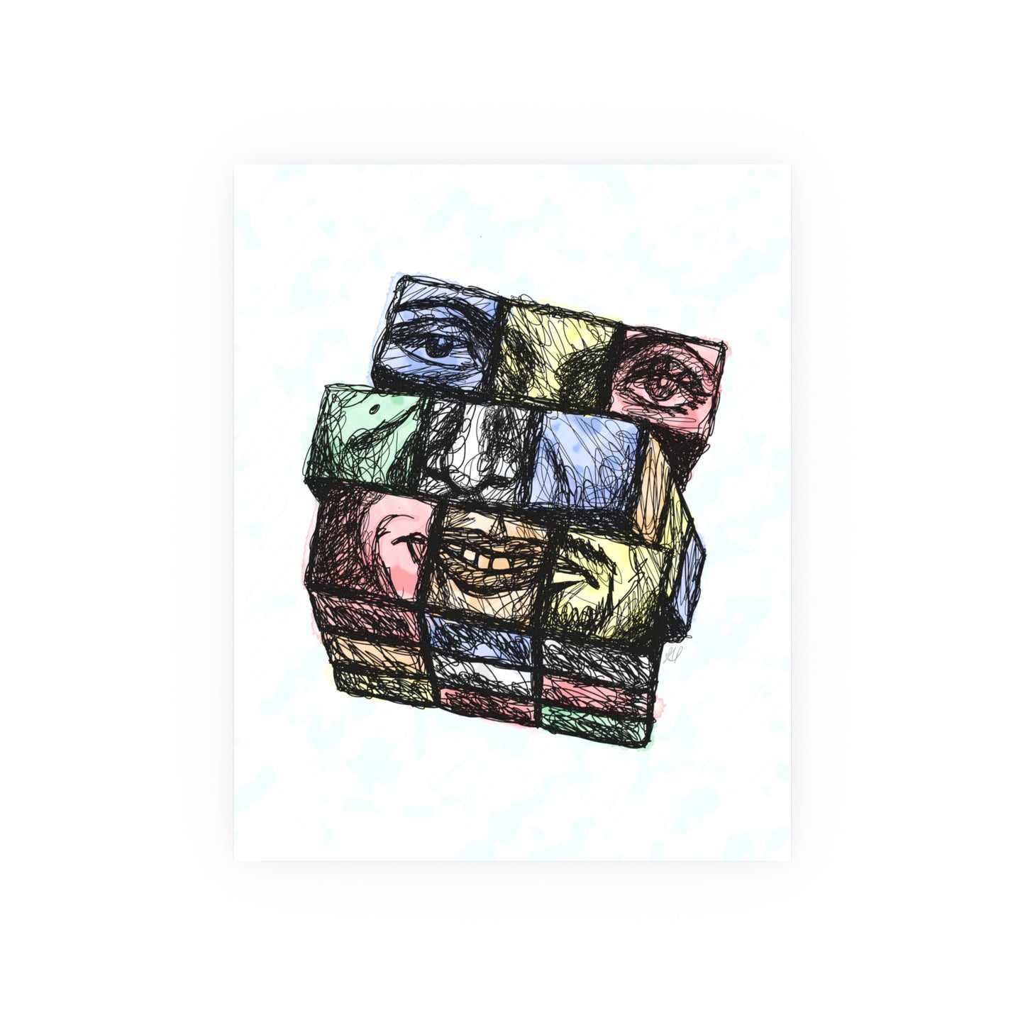 the faces I wear (Download or Art Print)