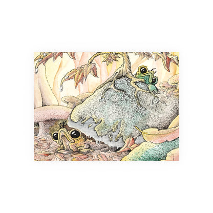Babbles with autumn leaves (Download or Art Print)