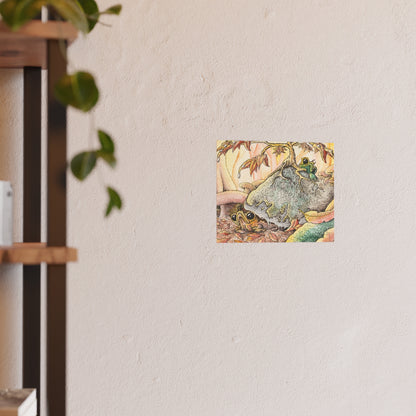 Babbles with autumn leaves (Download or Art Print)