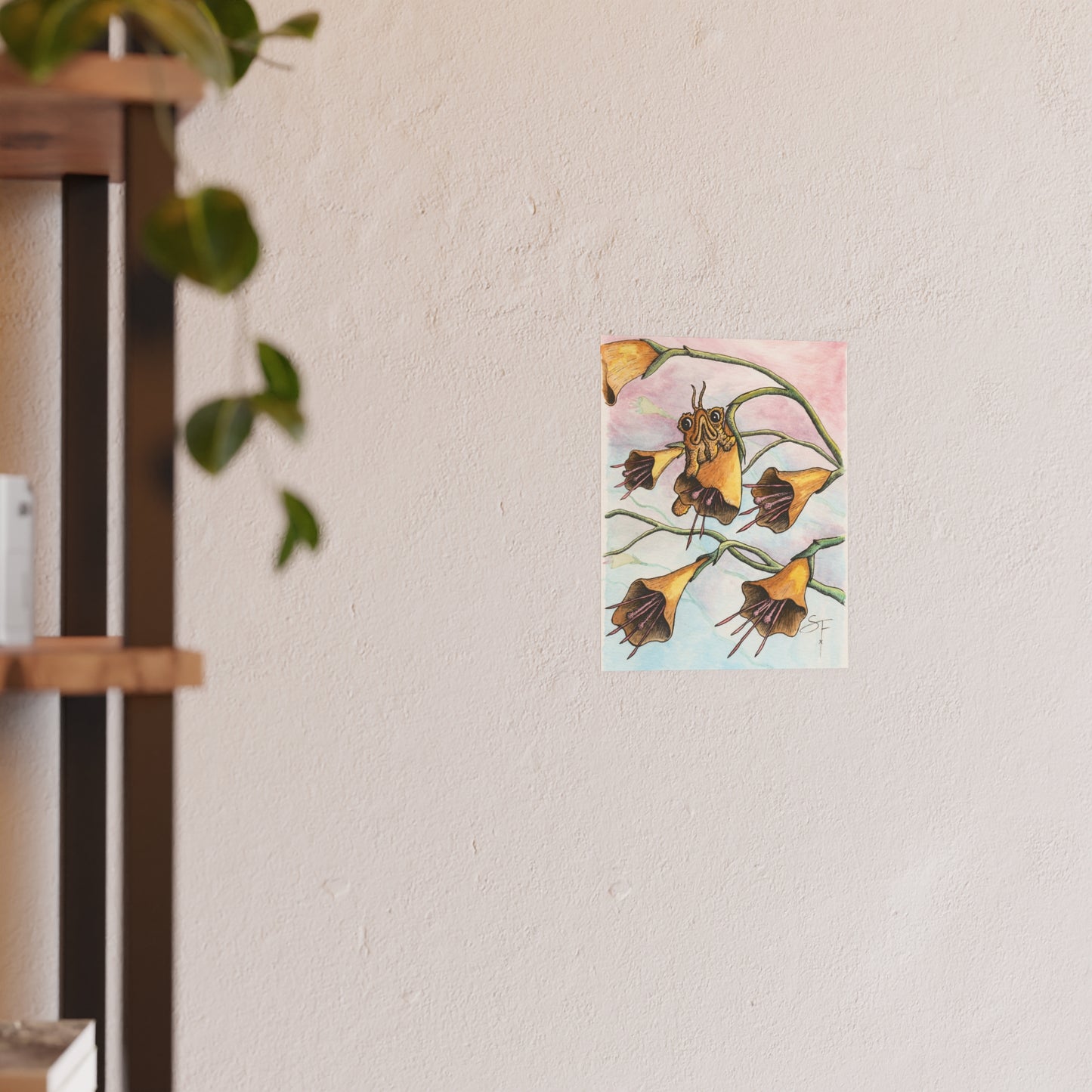 Babble on a yellow flower  (Download or Art Print)