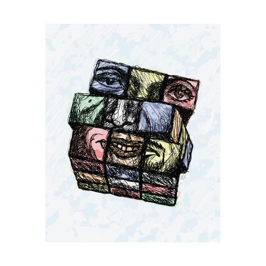 the faces I wear (Download or Matte Poster)