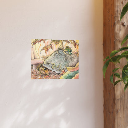 Babbles with autumn leaves (Download or Art Print)