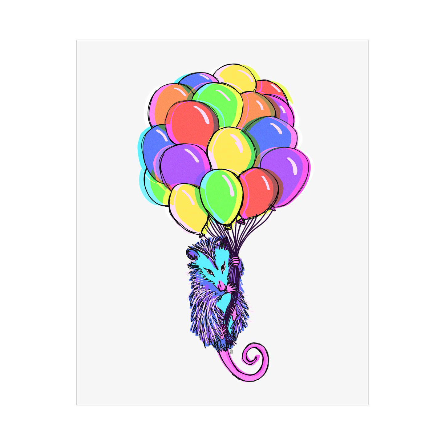 when opossums fly (Download or Matte Poster)